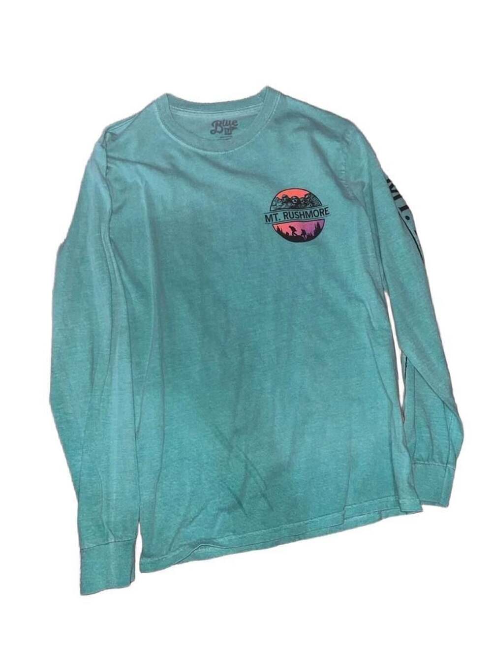 Blue 84 Mt. Rushmore National Memorial Long Sleeve Graphic Tee Teal